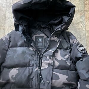 Canada Goose Camo Black Puffer Jacket